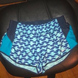 Nike blue running shorts